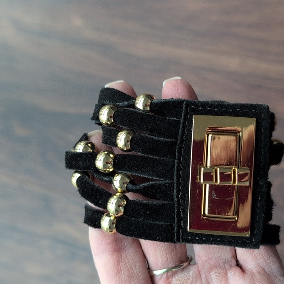 Black and Gold Wrap Bracelet - Picture 2 of 2